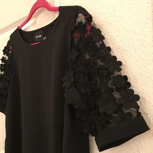 Adorable DO + BE dress with Floral Sleeves